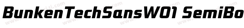 BunkenTechSansW01 SemiBoldttf字体转换